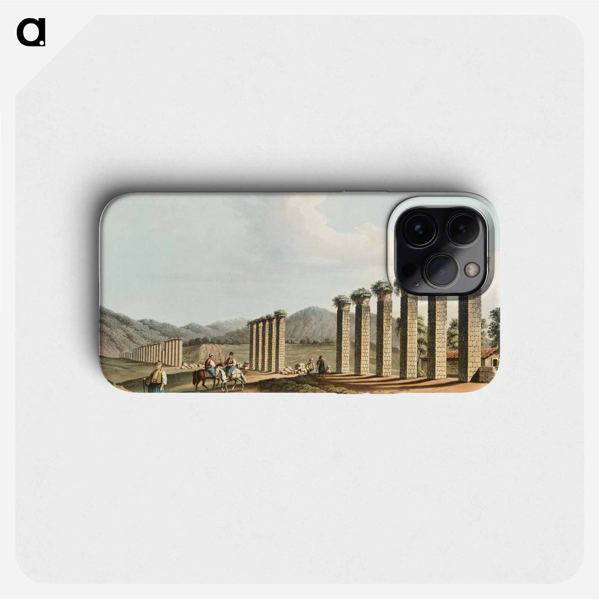 Aqueduct near Ephesus - オスマン帝国領内の景色 Phone Case.