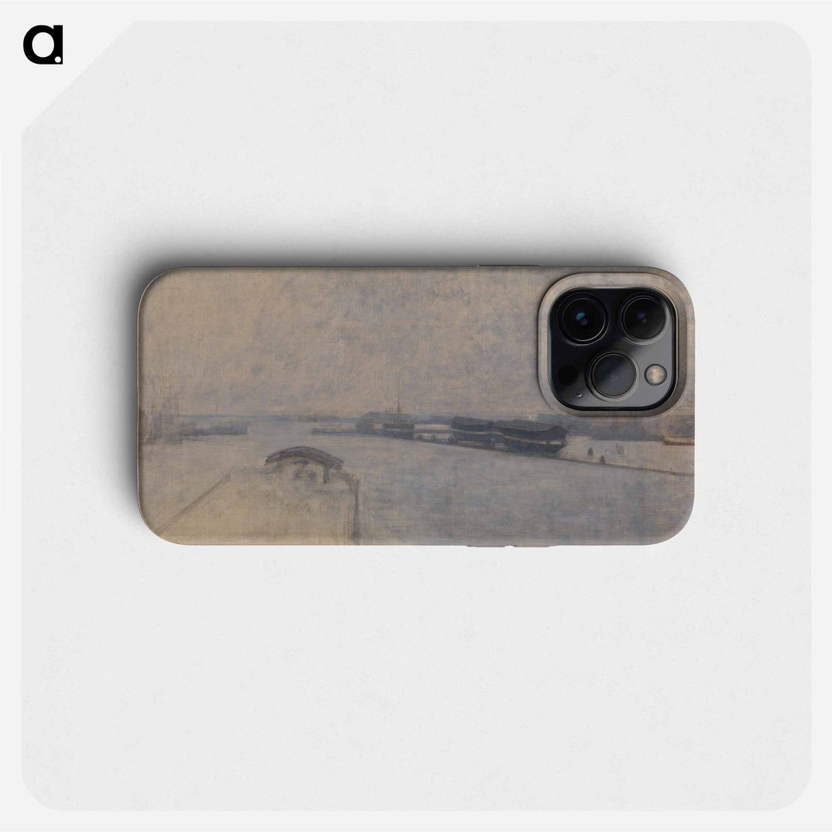 The Harbor of Copenhagen seen from Kvæsthusgade - Vilhelm Hammershøi Phone Case.