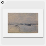 The Harbor of Copenhagen seen from Kvæsthusgade - ヴィルヘルム ハンマースホイ Poster.