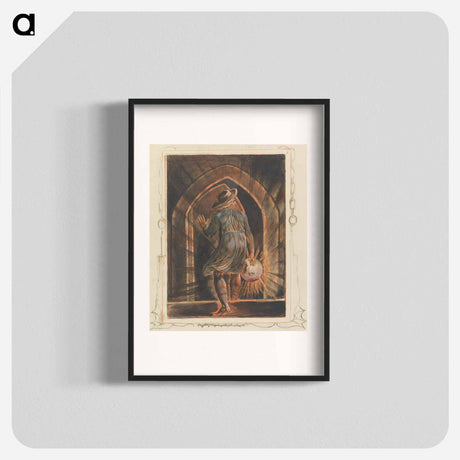 アートポスター-Jerusalem, Plate 1, Frontispiece - ウィリアム ブレイク Poster.