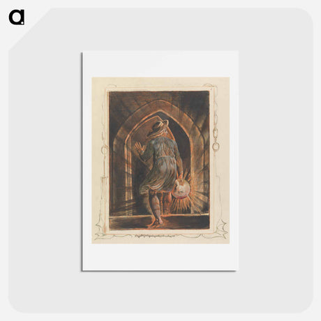 アートポストカード-Jerusalem, Plate 1, Frontispiece - ウィリアム ブレイク Postcard.