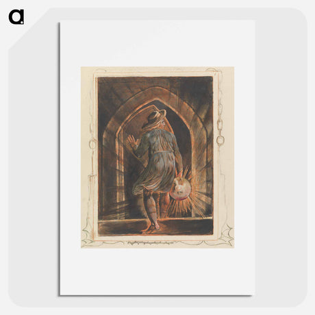 アートポスター-Jerusalem, Plate 1, Frontispiece - ウィリアム ブレイク Poster.