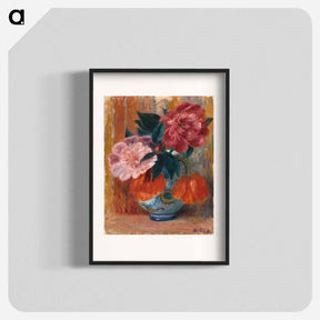 アートポスター-Tulips and Peonies in Pitcher - ウィリアム ジェームス グラッケンズ Poster.