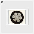 アートポストカード-Wilson Bentley Photomicrograph of Stellar Snowflake No. 1055 - ウィルソン ベントレー Postcard.