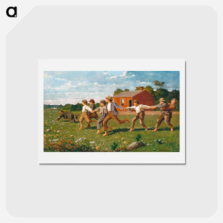 アートポストカード-Snap the Whip - ウィンスロー ホーマー Postcard.