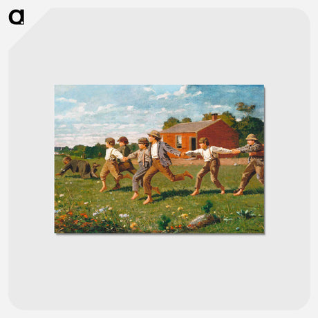 アートポストカード-Snap the Whip - ウィンスロー ホーマー Postcard.