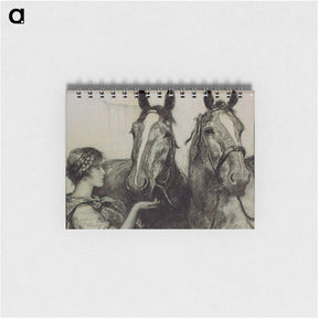 アートメモ帳-The four natives flung themselves in a mad halter-skelter over the rail fighting for first place - ウワディスワフ テオドール ベンダ Memo.