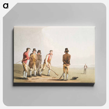 Illustration of nor and spell - 19世紀のヨークシャー Canvas.