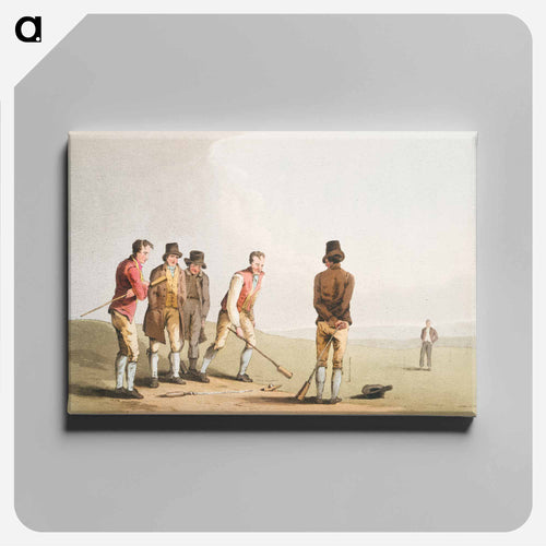 Illustration of nor and spell - 19世紀のヨークシャー Canvas.