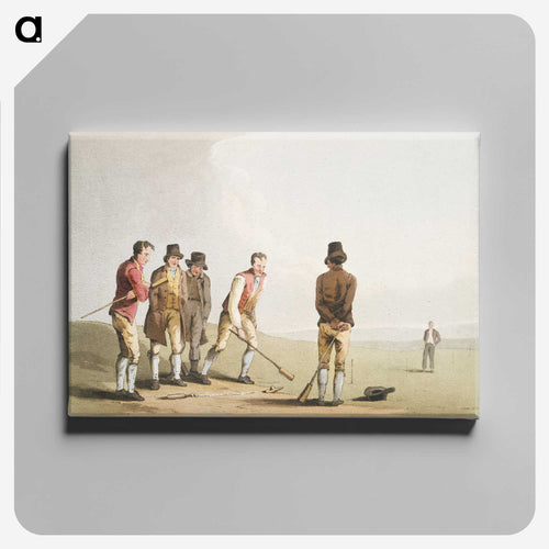 Illustration of nor and spell - 19世紀のヨークシャー Canvas.