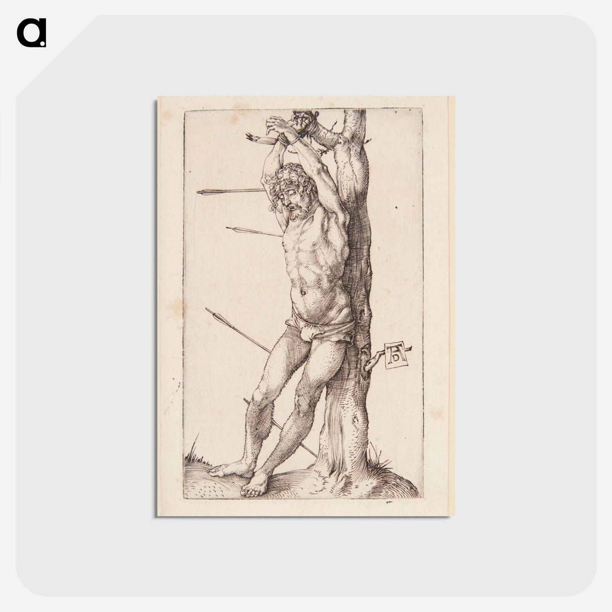 アートポストカード-Saint Sebastian - アルブレヒト デューラー Postcard.