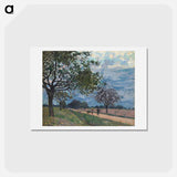 アートポストカード-The Road from Versailles to Louveciennes - アルフレッド シスレー Postcard.