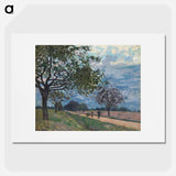 The Road from Versailles to Louveciennes - アルフレッド シスレー Poster.
