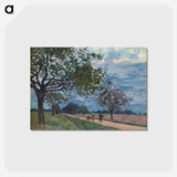 アートポストカード-The Road from Versailles to Louveciennes - アルフレッド シスレー Postcard.