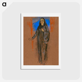 アートポストカード-Sara Algood As Cathleen Ni Houlihan - 不思議の国のアリス Postcard.
