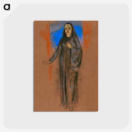 アートポストカード-Sara Algood As Cathleen Ni Houlihan - 不思議の国のアリス Postcard.