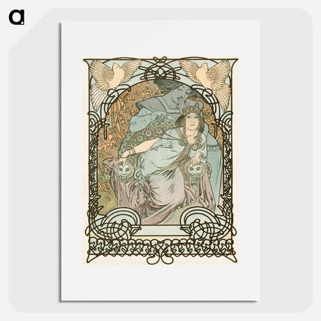 アートポスター-Ilsee, Princesse de Tripoli - アルフォンス ミュシャ Poster.