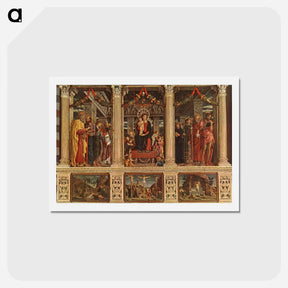 アートポストカード-San Zeno Altarpiece - アンドレア マンテーニャ Postcard.