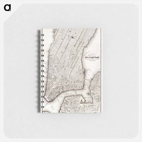 アートメモ帳-Map of the city of New York - アンティーク地図 Memo.