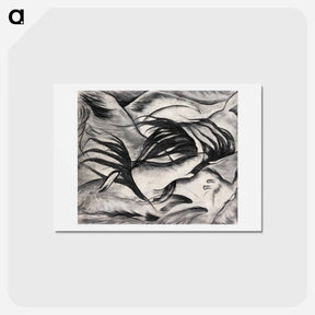アートポストカード-Arthur Dove's Goats - アーサー ダヴ Postcard.