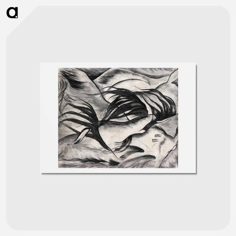 アートポストカード-Arthur Dove's Goats - アーサー ダヴ Postcard.