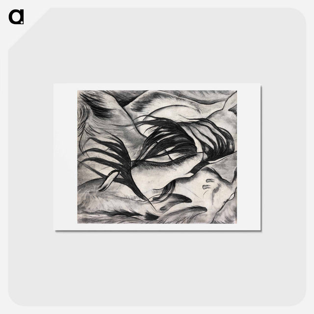 アートポストカード-Arthur Dove's Goats - アーサー ダヴ Postcard.
