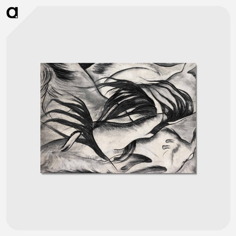 アートポストカード-Arthur Dove's Goats - アーサー ダヴ Postcard.