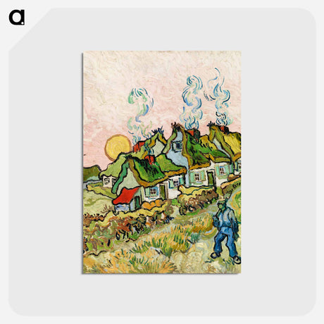 アートポストカード-Houses and Figure
 - バーンズ・コレクション Postcard.