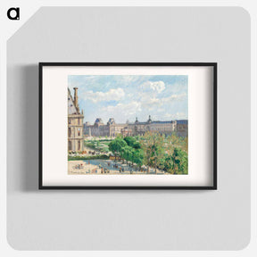 アートポスター-Place du Carrousel, Paris - カミーユ ピサロ Poster.