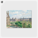 アートポストカード-Place du Carrousel, Paris - カミーユ ピサロ Postcard.
