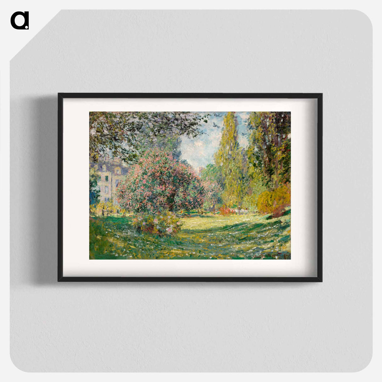 Landscape: The Parc Monceau - Claude Monet Poster.