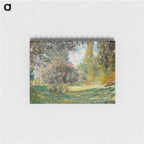 アートメモ帳-Landscape: The Parc Monceau - クロード モネ Memo.
