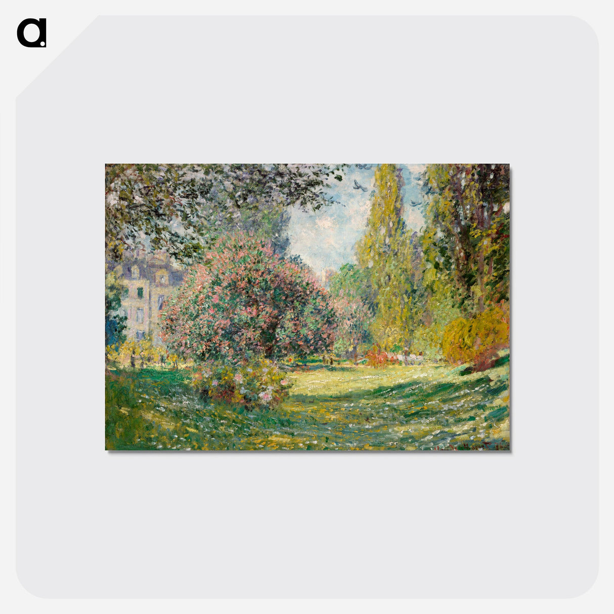 Landscape: The Parc Monceau - クロード モネ Postcard.