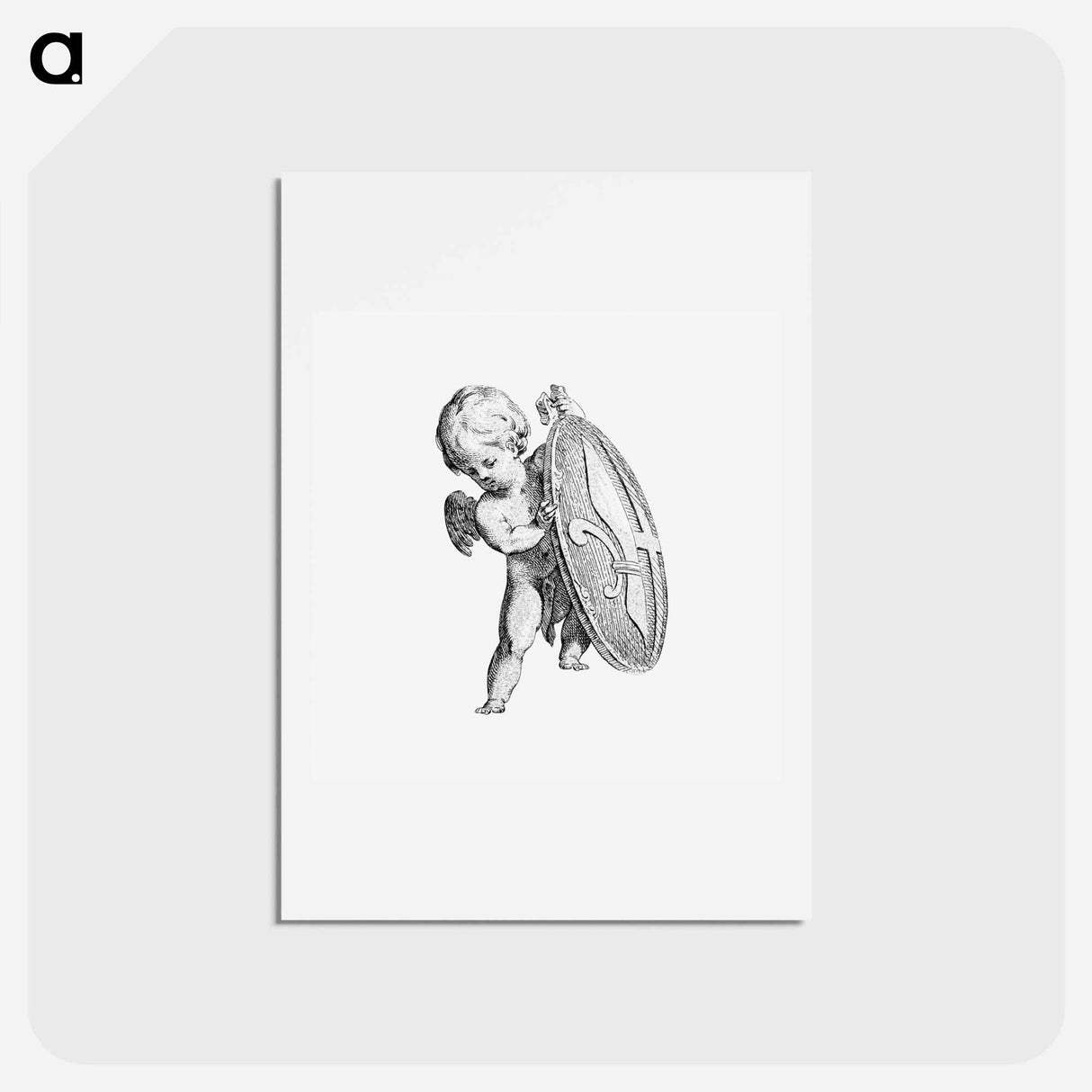 アートポストカード-Cupid from Prentwerk
 - コルネリス プロース ファン アムステル Postcard.