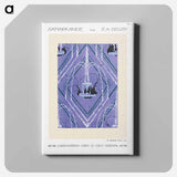 Art Deco fountain pattern pochoir print in oriental style - E.A.セギー Canvas.