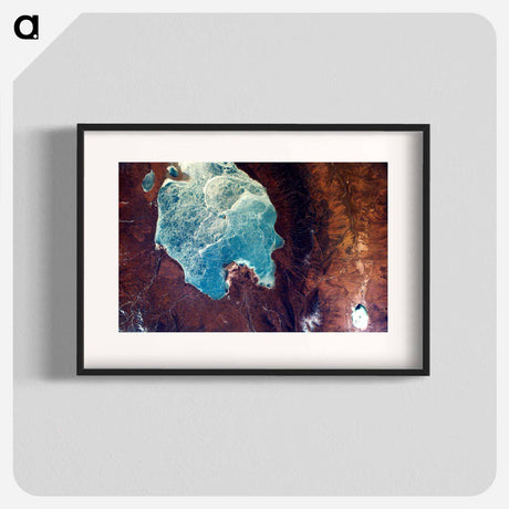 アートポスター-Qinghai Lake from EarthKAM
 - 上空からの地球 Poster.