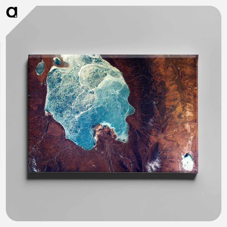 アートパネル-Qinghai Lake from EarthKAM
 - 上空からの地球 Canvas.