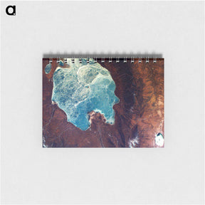 アートメモ帳-Qinghai Lake from EarthKAM
 - 上空からの地球 Memo.