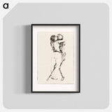 Death and the Woman - エドヴァルド ムンク Poster.