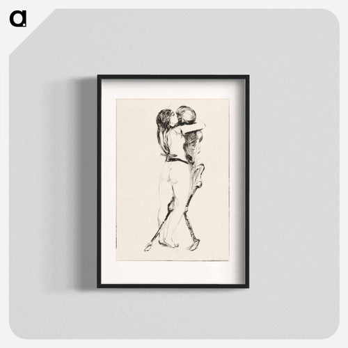 Death and the Woman - エドヴァルド ムンク Poster.