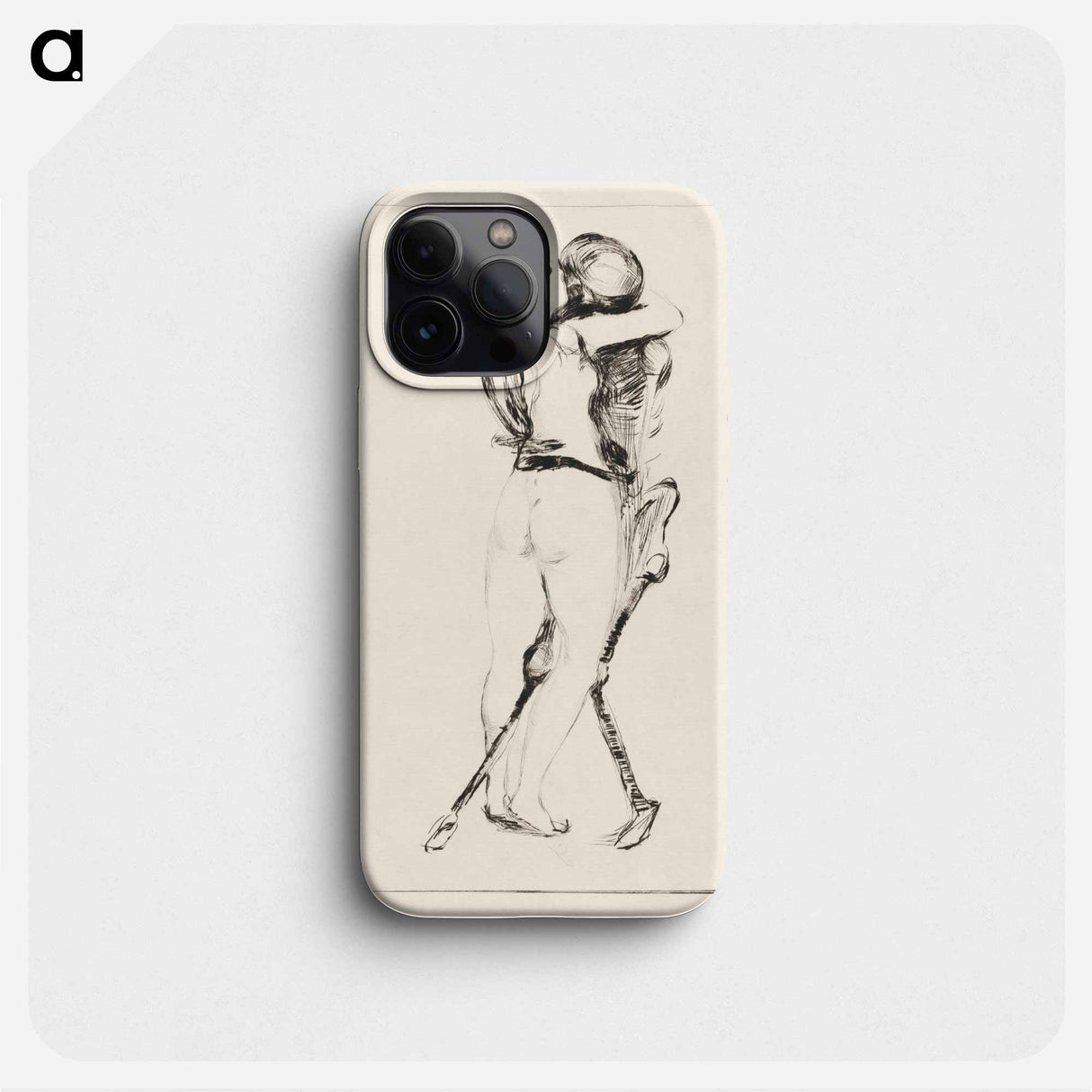 Death and the Woman - Edvard Munch Phone Case.