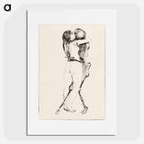 Death and the Woman - エドヴァルド ムンク Poster.