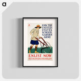 Join the United States school garden army–Enlist now - Edward Penfield Poster.