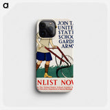 Join the United States school garden army–Enlist now - Edward Penfield Phone Case.