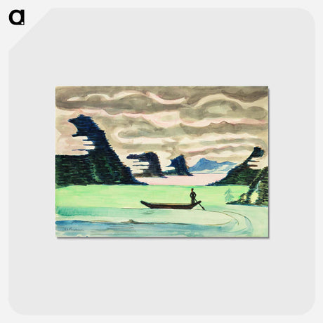アートポストカード-Mountain Lake - エルンスト ルートヴィヒ キルヒナー Postcard.