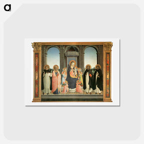アートポストカード-San Domenico Altarpiece - フラ アンジェリコ Postcard.