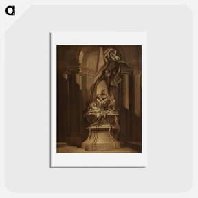 アートポストカード-Monument to Mignard - フランソワ ブーシェ Postcard.