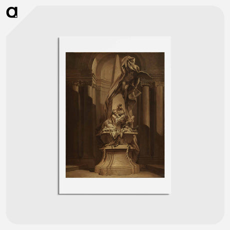 アートポストカード-Monument to Mignard - フランソワ ブーシェ Postcard.