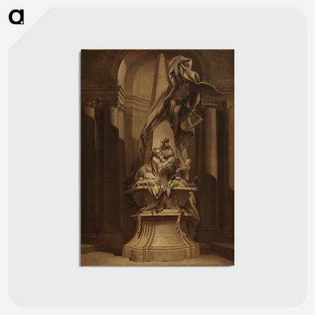 アートポストカード-Monument to Mignard - フランソワ ブーシェ Postcard.