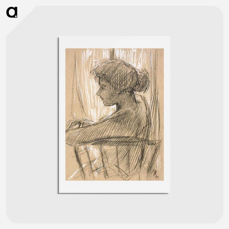 アートポストカード-Against the Light - フレデリック チャイルド ハッサム Postcard.